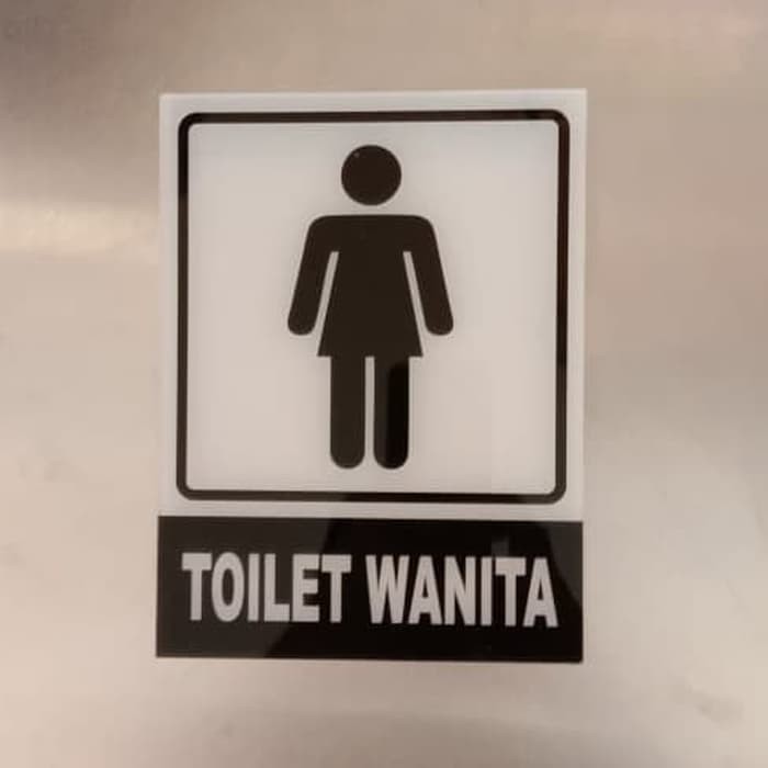 Jual Sign Sticker K3 Rambu Safety Toilet Wanita Uk 15x20cm Shopee Indonesia 9807