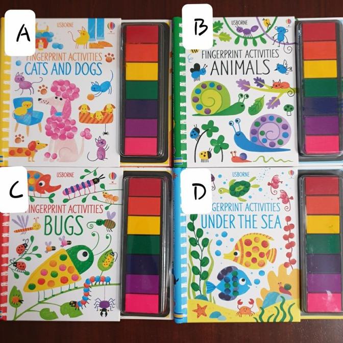 Jual USBORNE FINGERPRINT RUBBER STAMP ACTIVITIES BOOK activity book Shopee Indonesia