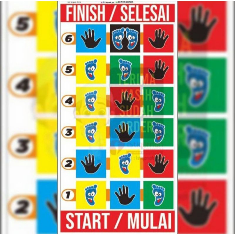 Jual PERMAINAN JEJAK KAKI TANGAN 2x1M | Shopee Indonesia