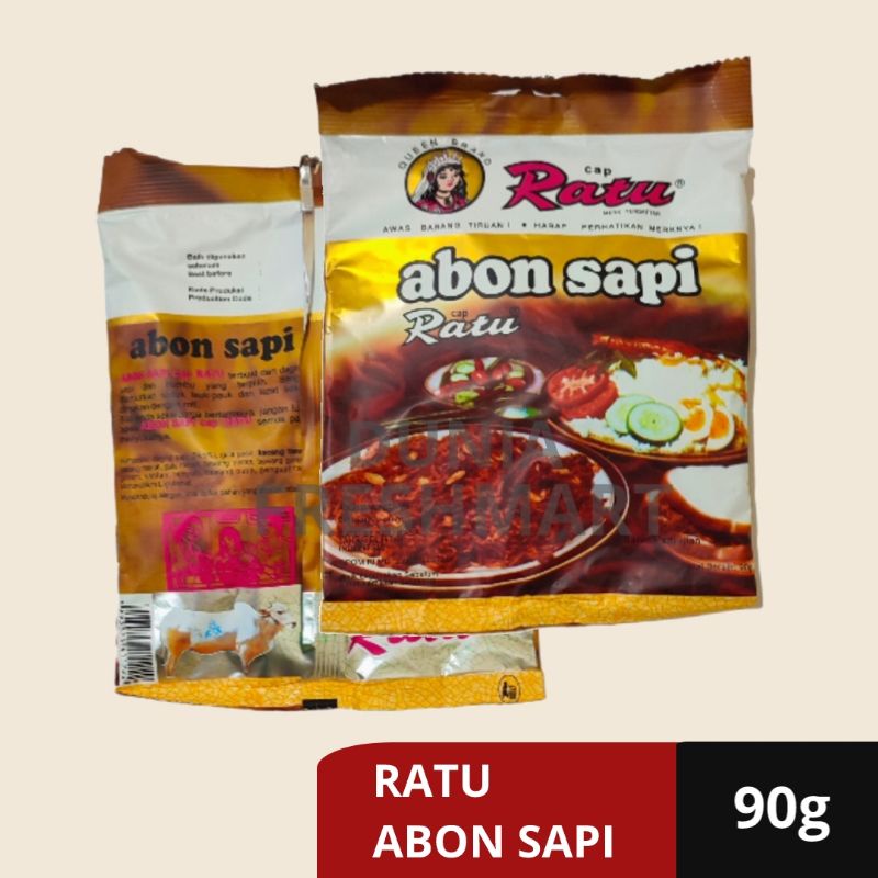 Jual Abon Sapi Original Cap Ratu Gram Asli Queen Brand Meat Floss Abon Daging Sapi Shopee