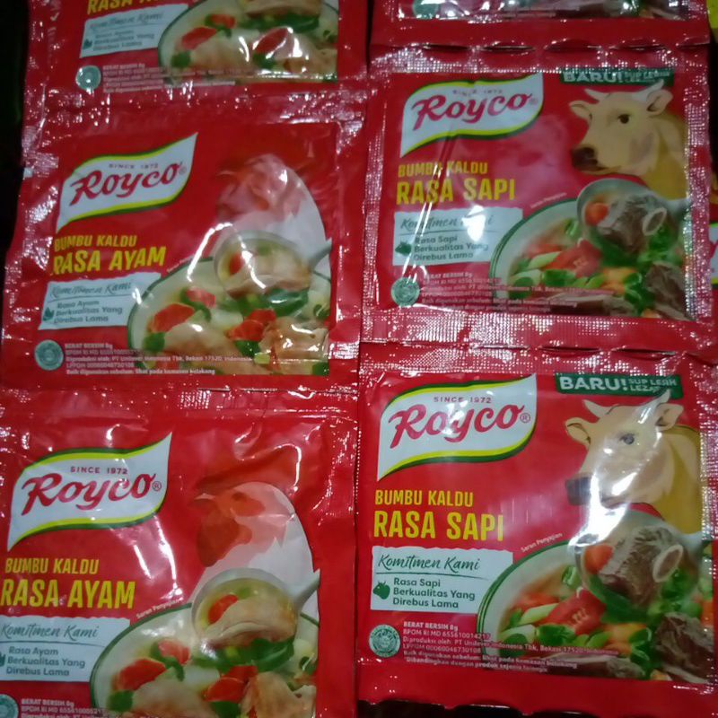 Jual ROYKO AYAM ROYCO SAPI 8gr Bumbu Penyedap Rasa Sachet Renceng ...