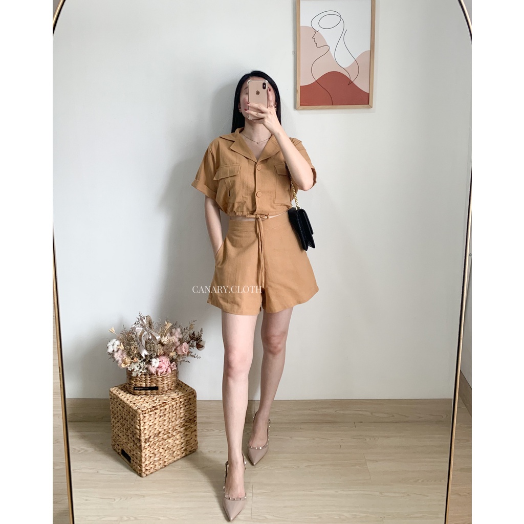 Jual Ines Set Linen Set | Shopee Indonesia