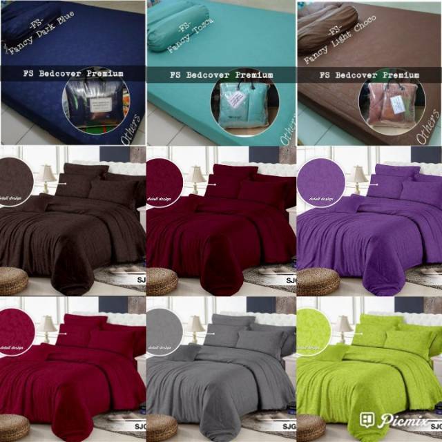 Jual Bed Cover selimut satu set Emboss homemade 160x200cm/ 180cmX 200cm