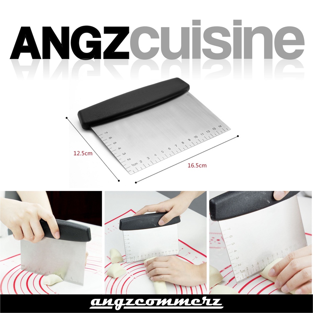 Jual Scraper Dough Cutter Alat Pisau Pemotong Adonan Fondant Jajan Kue ...