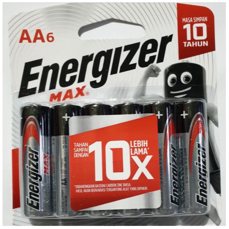 Jual Baterai Energizer Alkaline AA isi 6pc - Batere A2 Alkalin Batt ...