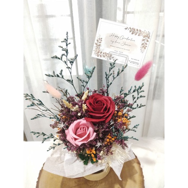 Jual Bloom box Valentine bunga, coklat, Hadiah, Gift, Hari ibu, birthday -  Green - Kota Tangerang Selatan - Lianafashion