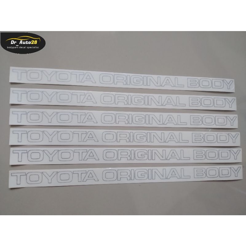 Jual Stiker Sticker Toyota original body kijang grand dan kijang super