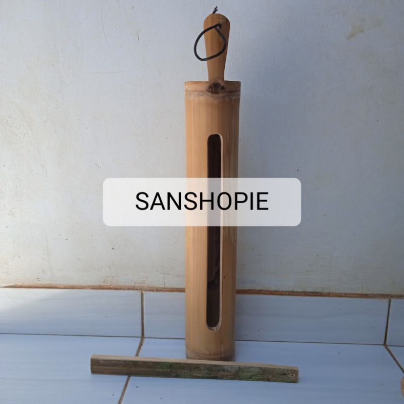 Jual Kentongan Bambu Alat Keamanan Pos Ronda 1 Set | Shopee Indonesia