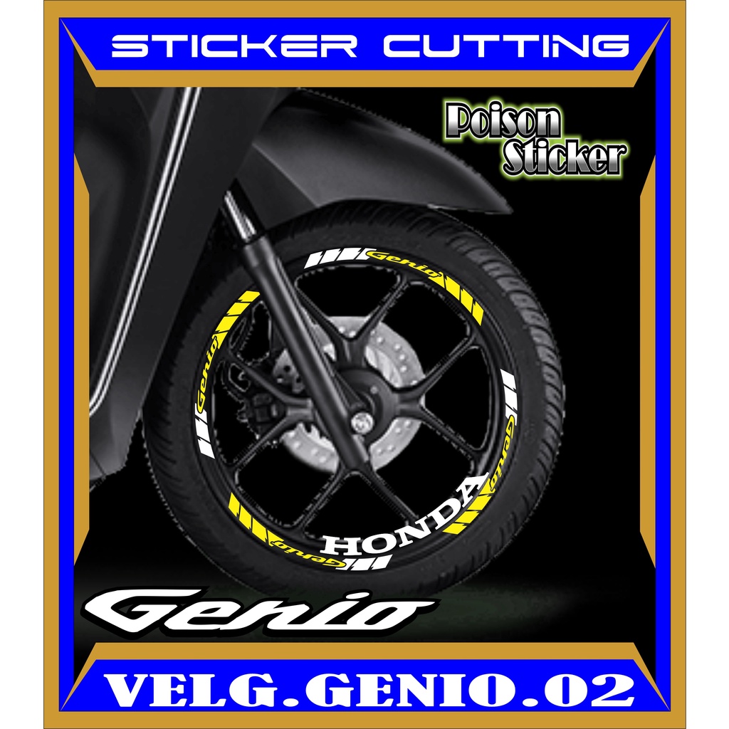 Jual Cutting Sticker Velg Genio Stiker Lis List Variasi Ban Velg