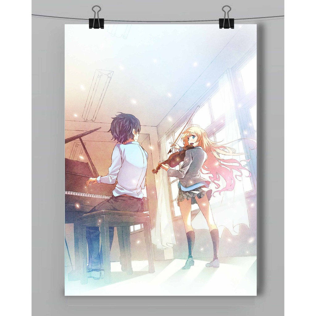 Jual poster anime lengkap shigatsu wa kimi no uso | Shopee Indonesia