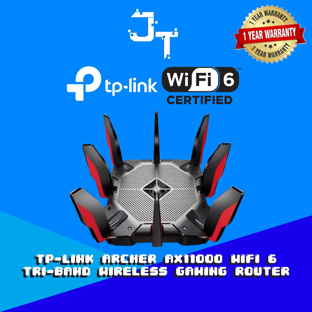 Jual TPLink Archer AX11000 TriBand WiFi 6 Gaming Wireless Router