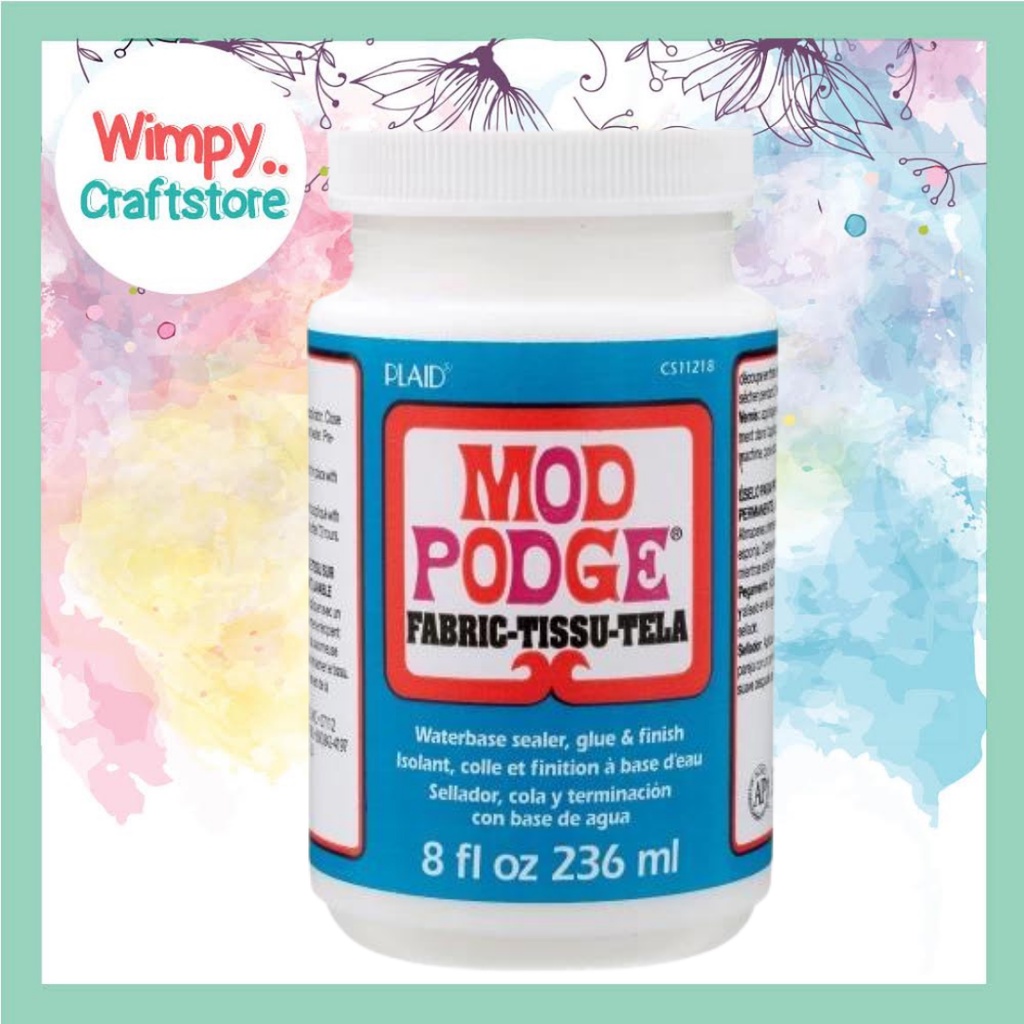 Jual Varnish Pelapis Lem Mod Podge Fabric Collage Puzzle Lem Kain