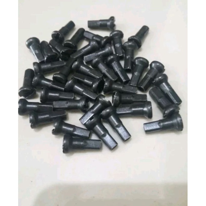 50Pcs/pack Bike Road Bicycles Nipple 12G 13G 14G Ultralight High St Black Silver Spoke Nipple Bike Spoke Cap 50pc 14g Silver 16mm