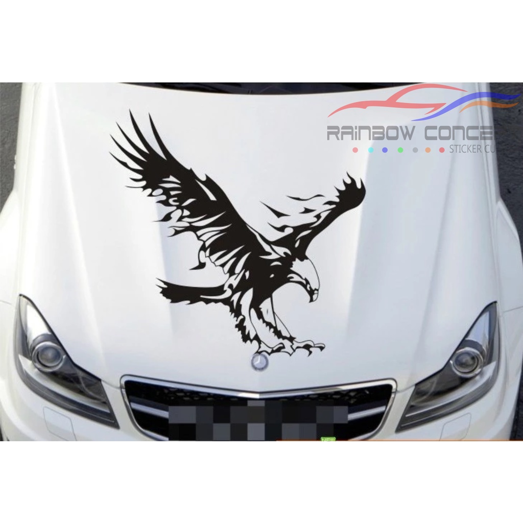 Jual stiker sticker variasi kap mobil elang terkeren | Shopee Indonesia