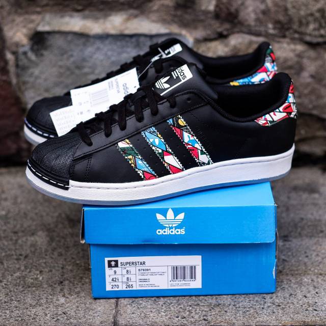 Adidas superstar clr clearance black