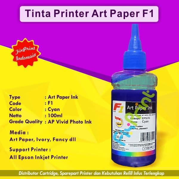 Jual Tinta Ink Refill Printer Epson Artpaper F1 100ml Art Paper Botol Biru Shopee Indonesia 0164