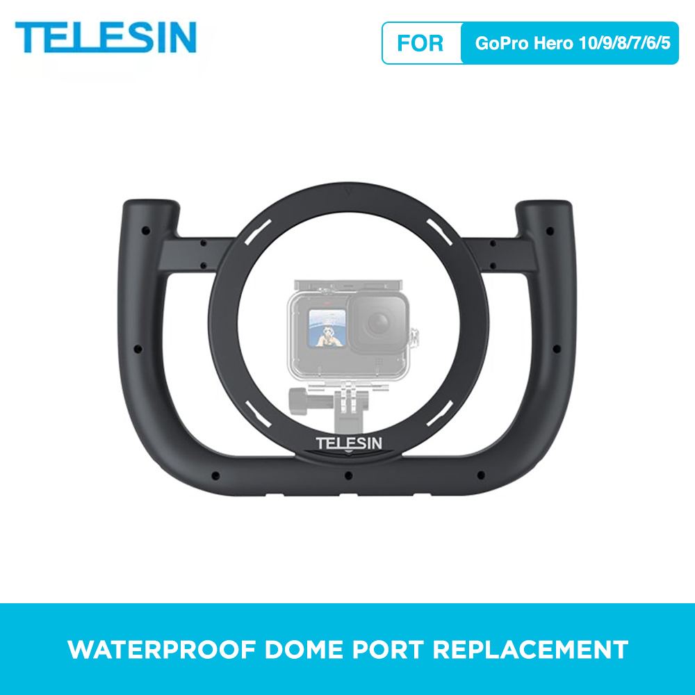 Jual TELESIN Handheld Stabilizer Dome Port Underwater Diving Rig for ...