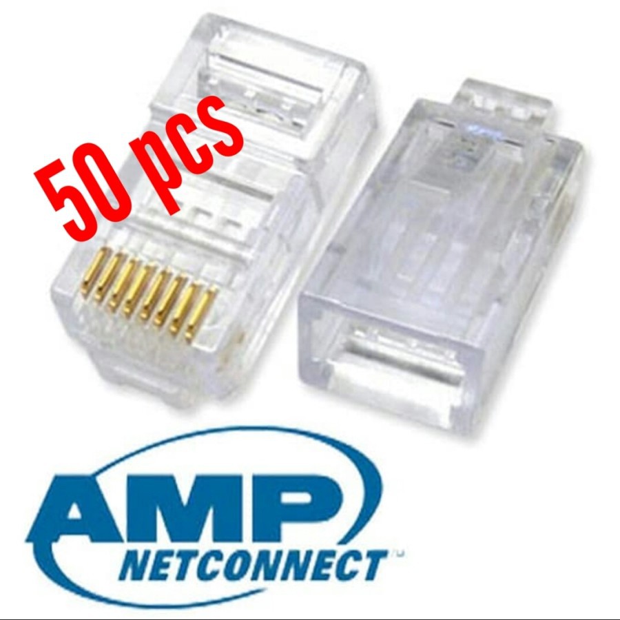 Jual CONNECTOR / KONEKTOR LAN RJ45 AMP NETCONNECT TYCO ELECTRONICS ...