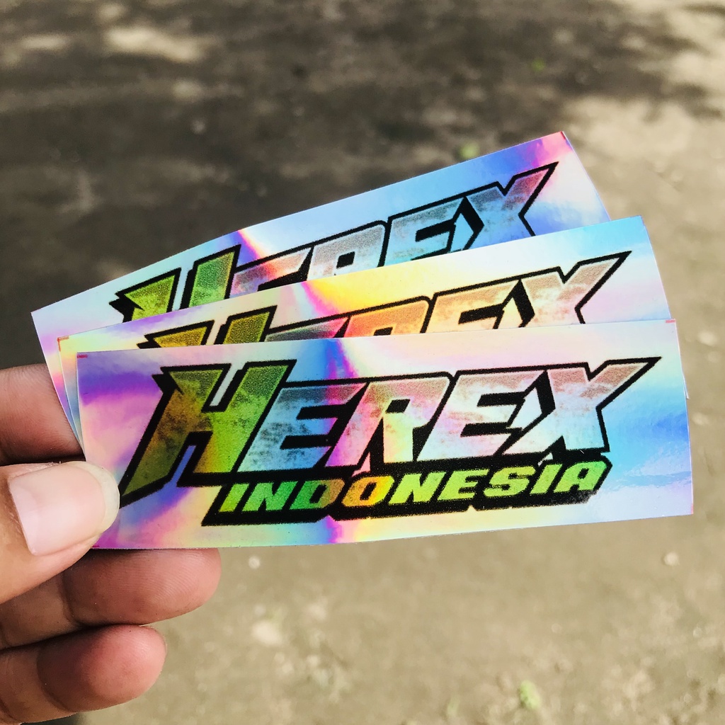 Jual Stiker Racing Motor Herex Hologram Anti Air Bijian - Herex ...