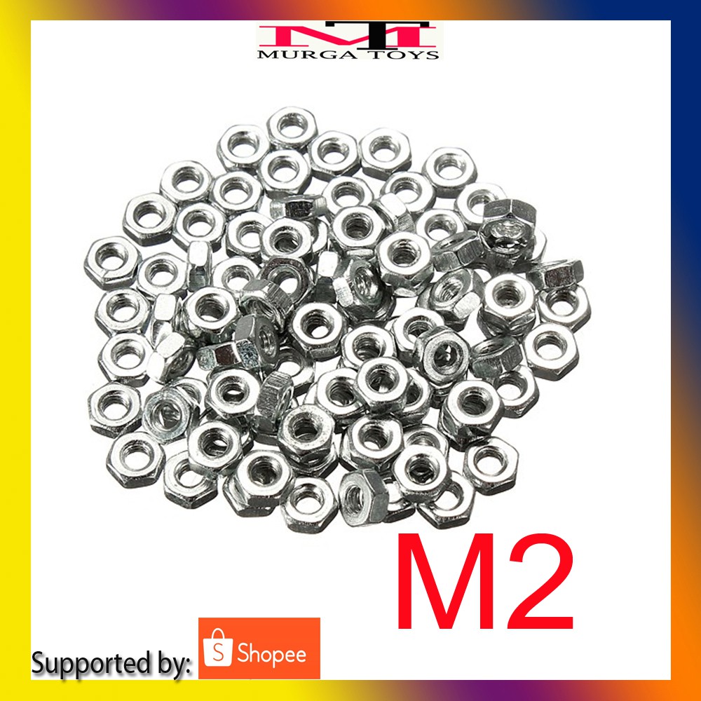 Jual MUR M2 NUTS M2 STEEL STAINLESS RC CAR RC TRUCK | Shopee Indonesia