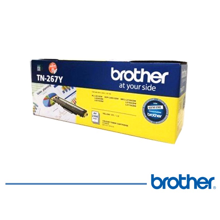 Toner Brother Original TN267 Yellow for DCP-L3551CDW, MFC-3735CDN, dll - Original Resmi (2)