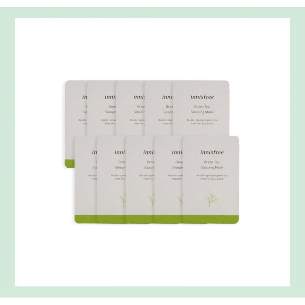 Jual INNISFREE - GREEN TEA SLEEPING MASK 4ML (SAMPLE SACHET) | Shopee ...