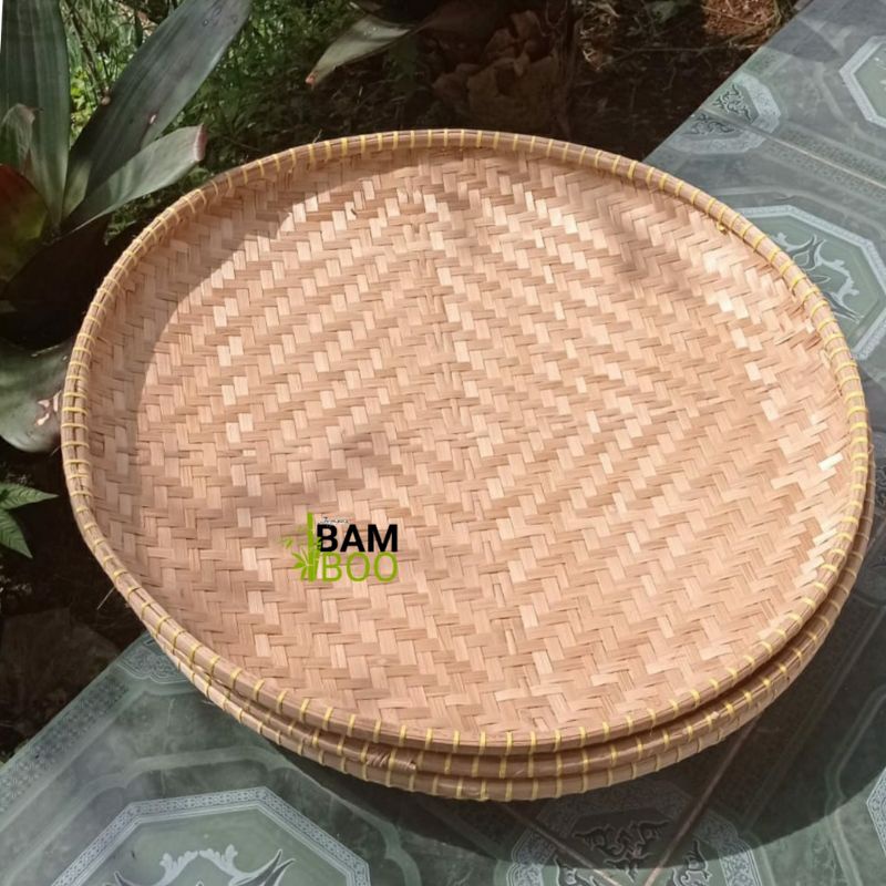 Jual Tampah Bambu Nyiru besar Diameter 55 cm tampah tumpeng murah ...