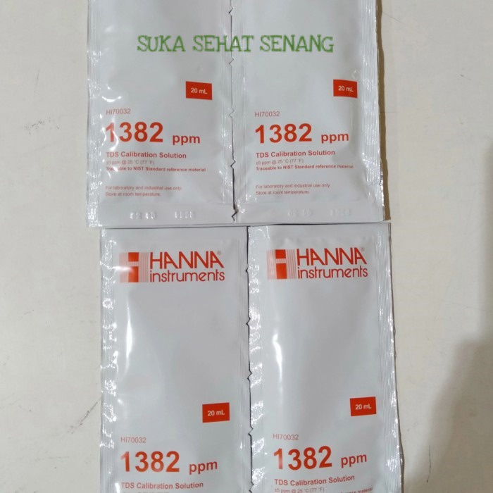 Jual cairan calibrasi tds hanna HI70032 1382 ppm tds | Shopee Indonesia