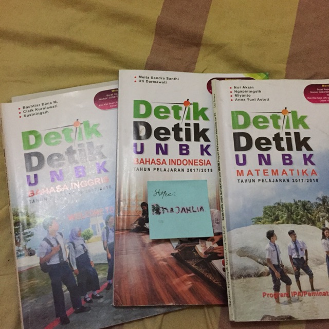 Jual Buku Detik Detik Unbk Sma Ma Satu Set Matematika Bahasa Indonesia Bahasa Inggris