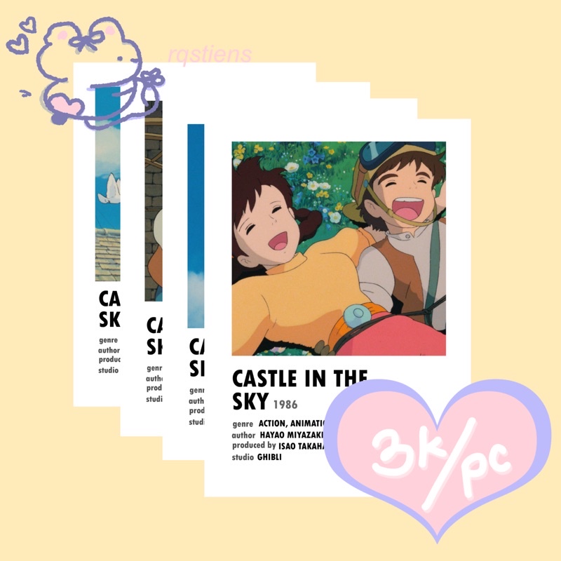 Jual Poster Castle In The Sky Studio Ghibli | Shopee Indonesia