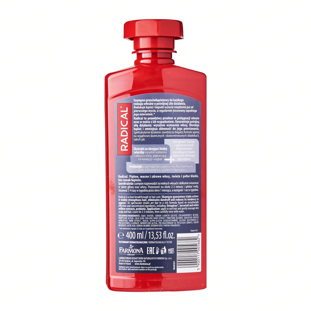 Jual RADICAL Anti Dandruff Shampoo For All Hair Types 400ml - Shampoo ...