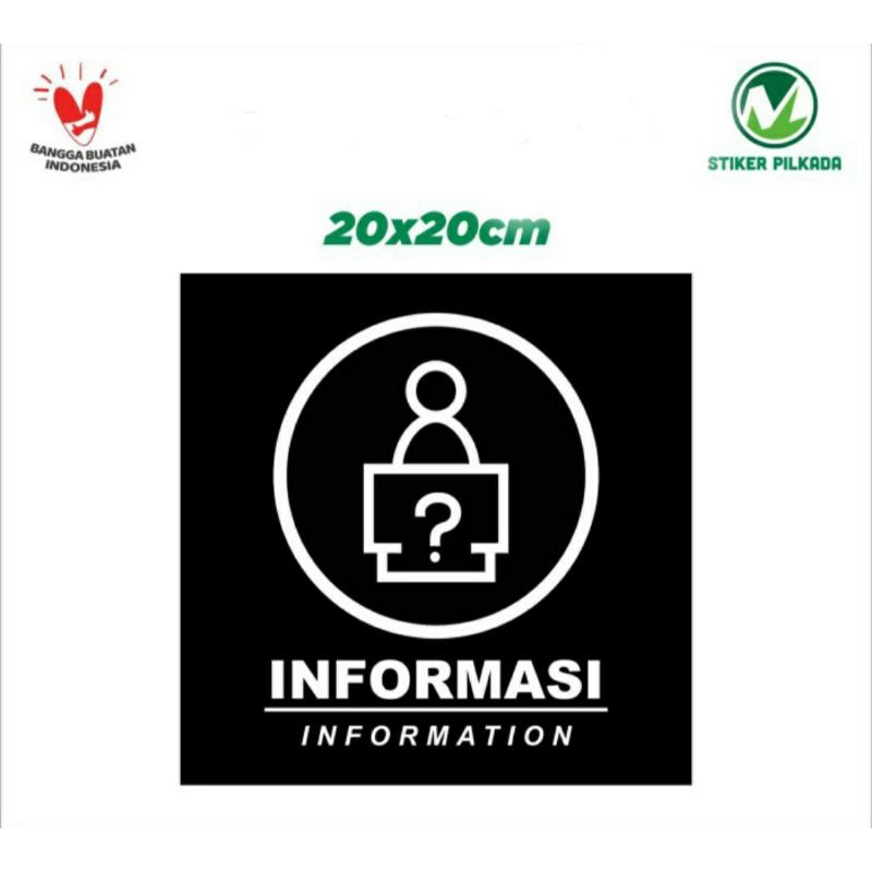 Jual STIKER VINYL INFORMASI 20x20CM | Shopee Indonesia