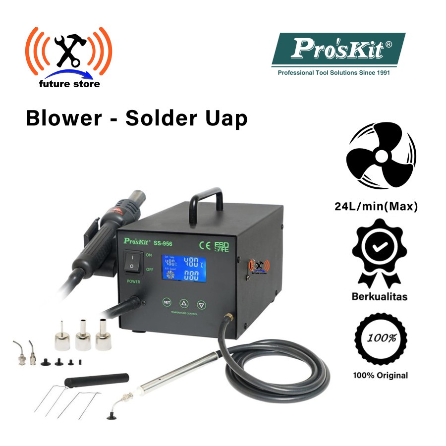 Jual PROSKIT SS-956B Blower - Solder UaP Smart Blower/Rework Station ...