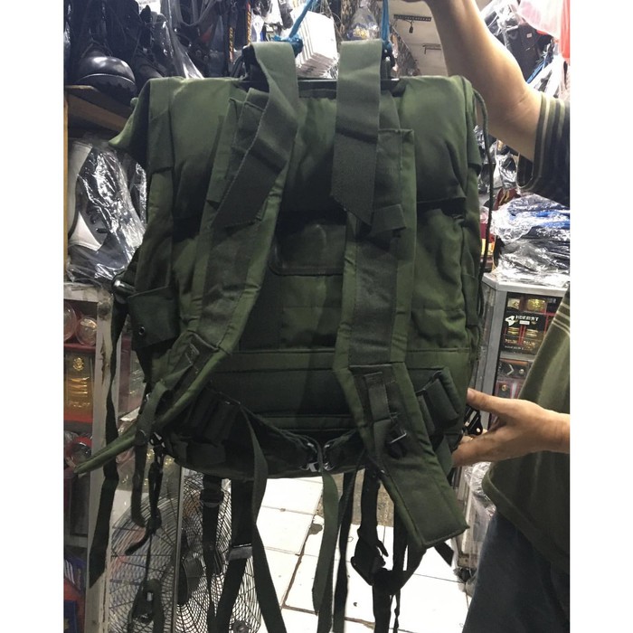 Jual BLACKPINKMILITARY Ransel Korea Jatah TNI AD Tas Ransel Hijau Jatah ...