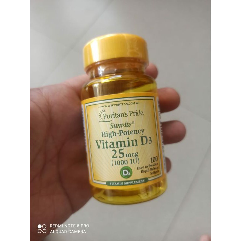 Jual Puritans Pride Vitamin D3 1000iu 100softgel Shopee Indonesia