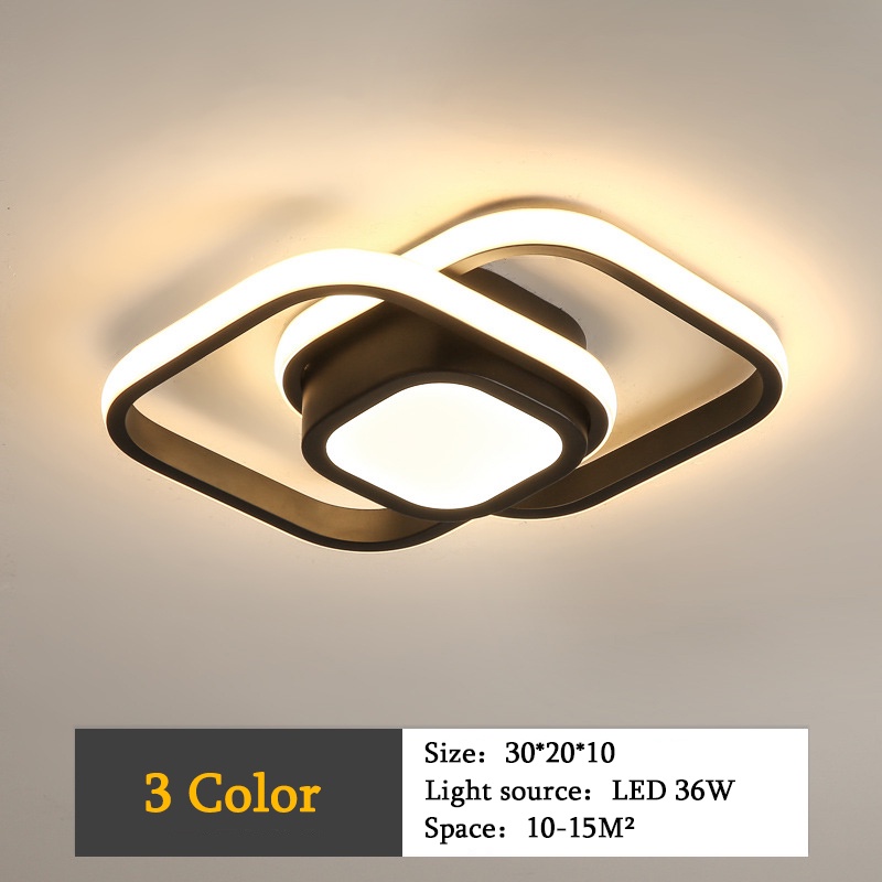 Jual 3 Warna Lampu Plafon LED Modern Ruang Tamu Ruang Sederhana Lampu