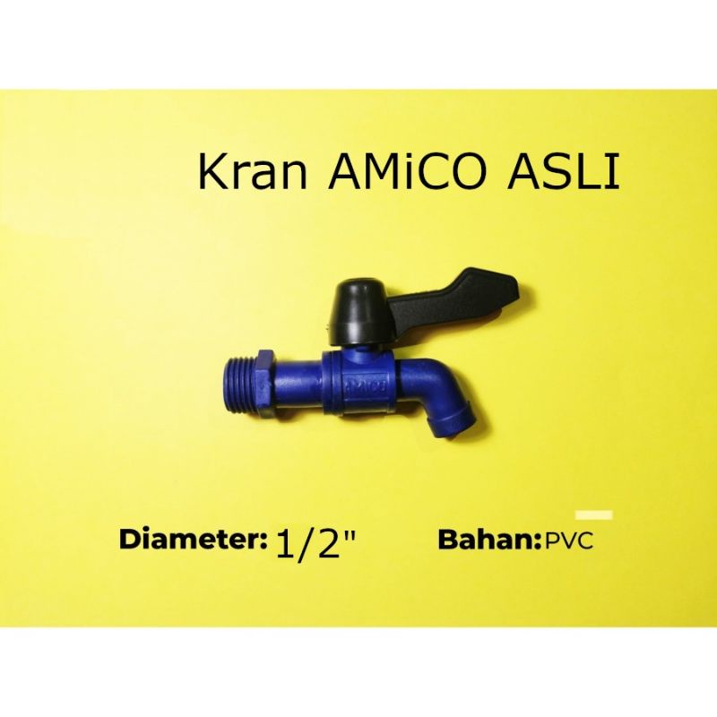 Jual Kran Keran Air Pvc Plastik Amico Kran Abs Tembok Amico Shopee Indonesia