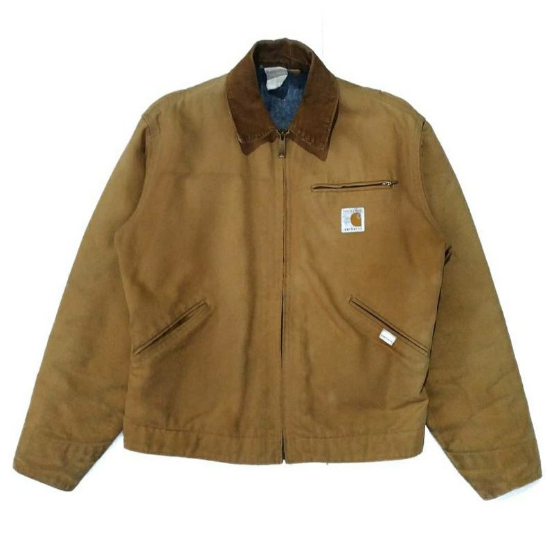 ベージュ80s Carhartt Detroit Jacket 100 Years