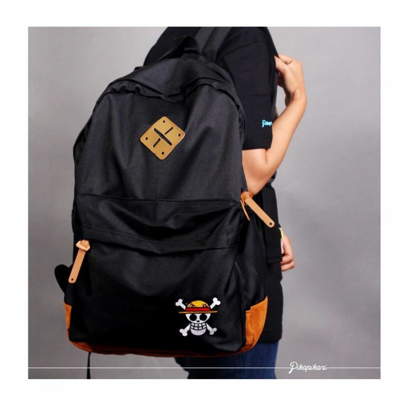 Jual RANSEL BACPACK STRAWHAT PIRATES LOGO ONE PIECE RB | Shopee Indonesia