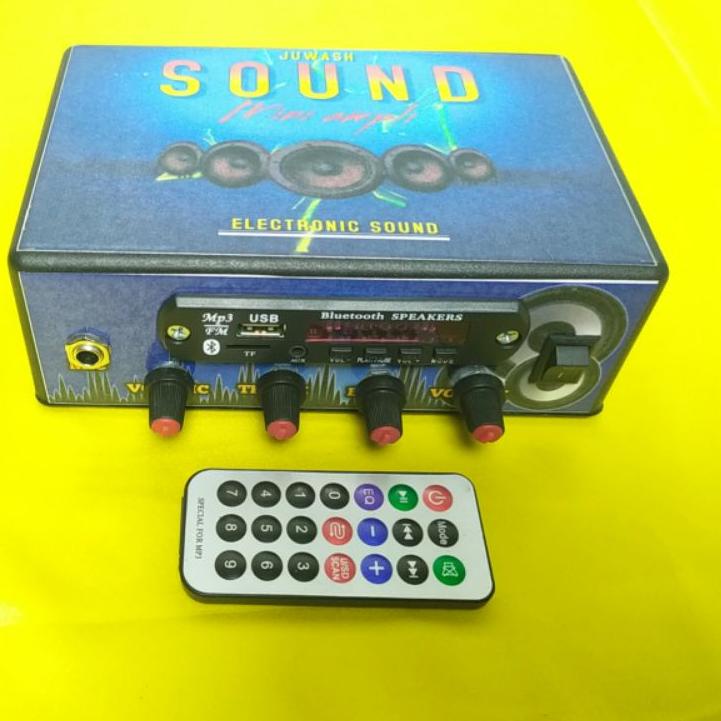 Jual AMPLI MINI BLUETOOTH KARAOKE AMPLIFIER SUPER BASS SUBWOOFER KIT