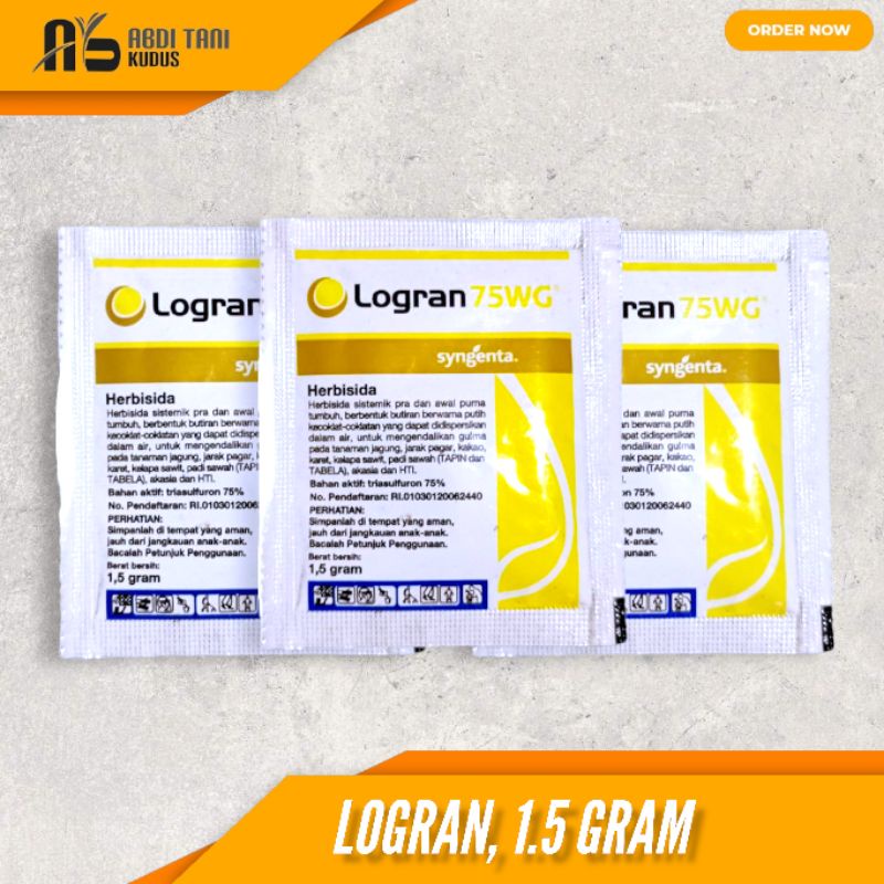 Jual LOGRAN 75 WG 1,5 GR HERBISIDA PRA DAN AWAL PURNA TUMBUH | Shopee ...