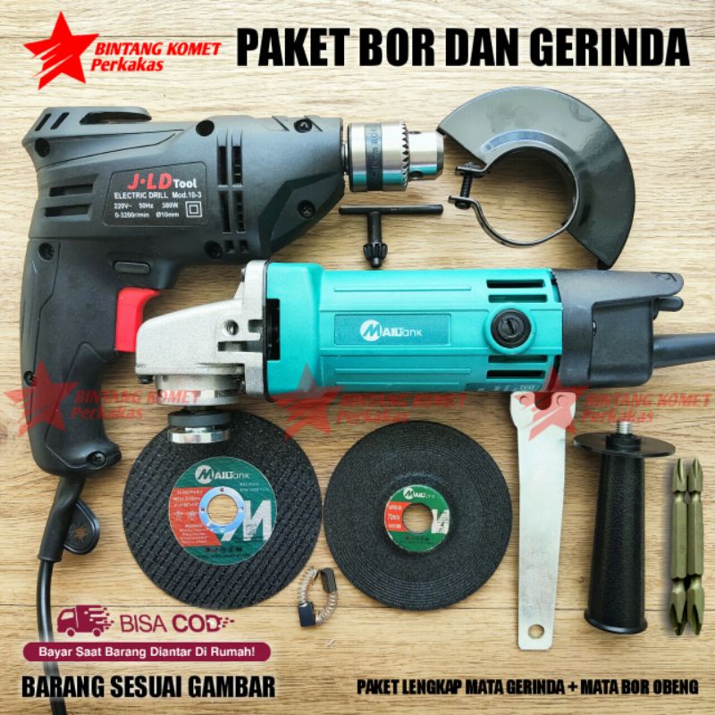 Jual Cod Paket Mesin Bor Mm Dan Gerinda In Mailtank Dapat Bor