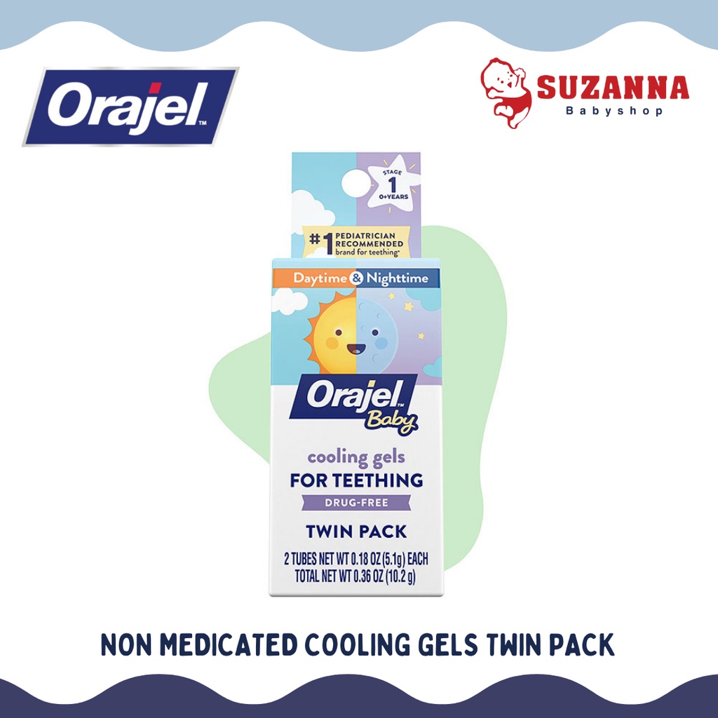 Jual Orajel Baby NonMedicated / Cooling Gels for Teething Twin Pack Shopee Indonesia