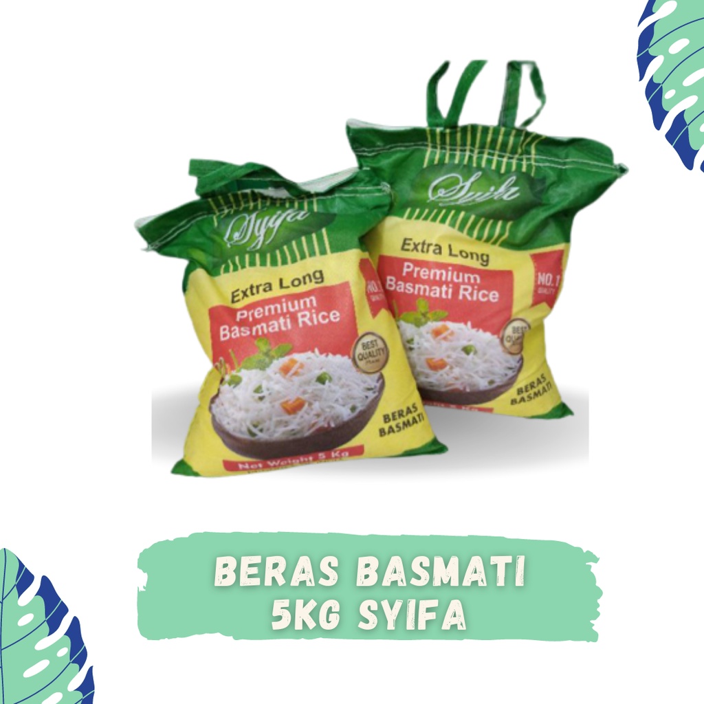 Jual Beras Basmati Beras Premium Nasi Kebuli 5 kg harga murah / Beras Basmati Syifa 5kg Shopee