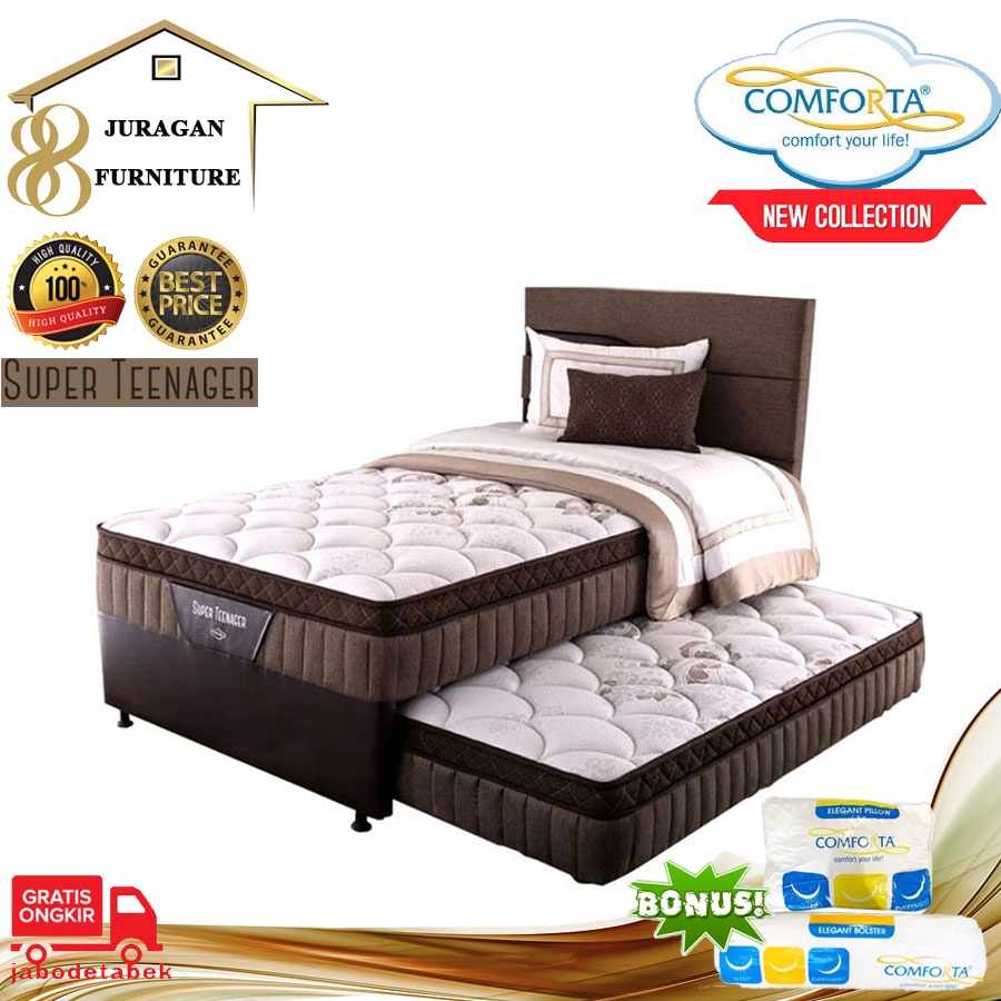 Jual Full Set COMFORTA Kasur Springbed 2 In 1 ( Super Teenager ...