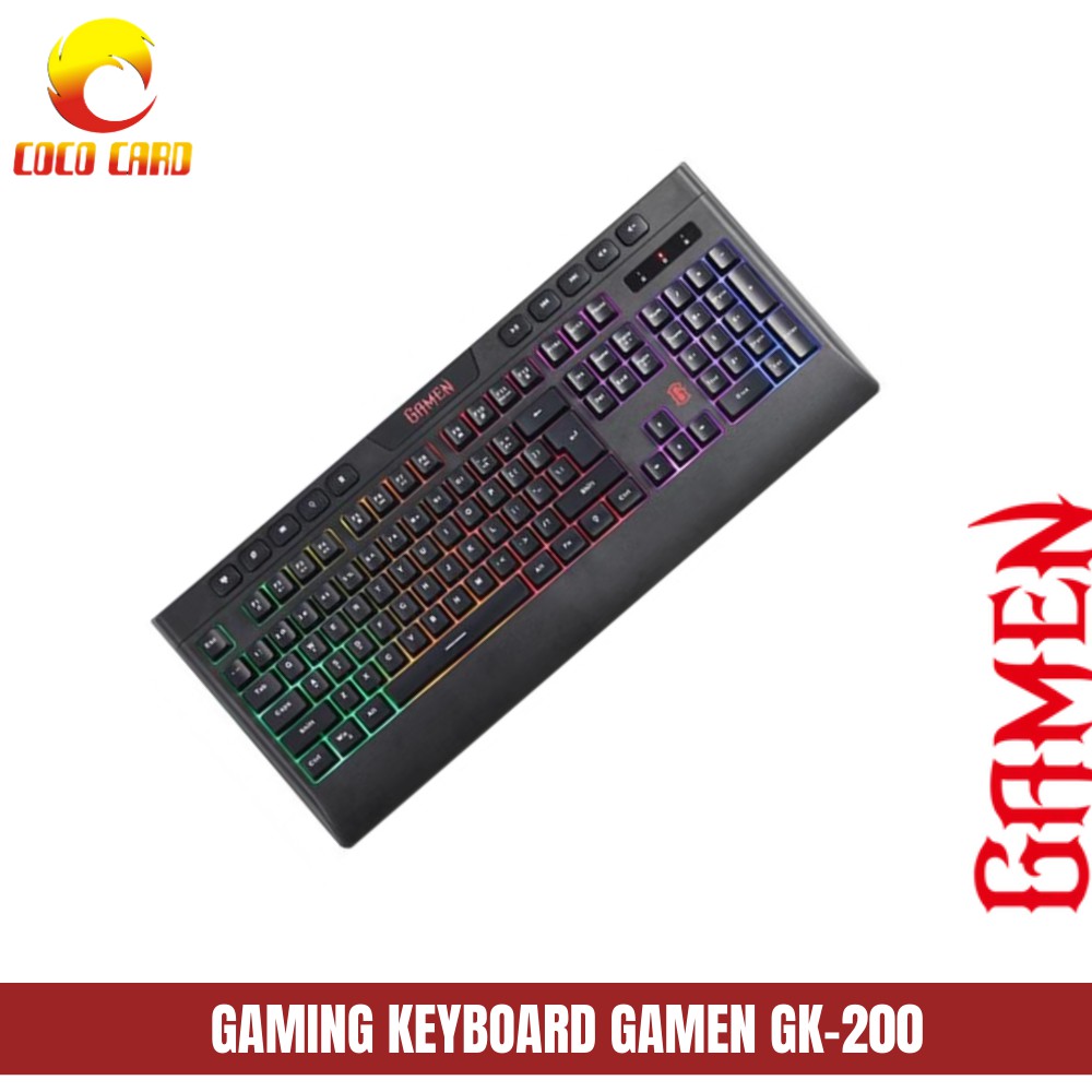 Jual KEYBOARD GAMING GAMEN GK-200 WITH RGB ANTI GHOSTING KEY ORIGINAL ...