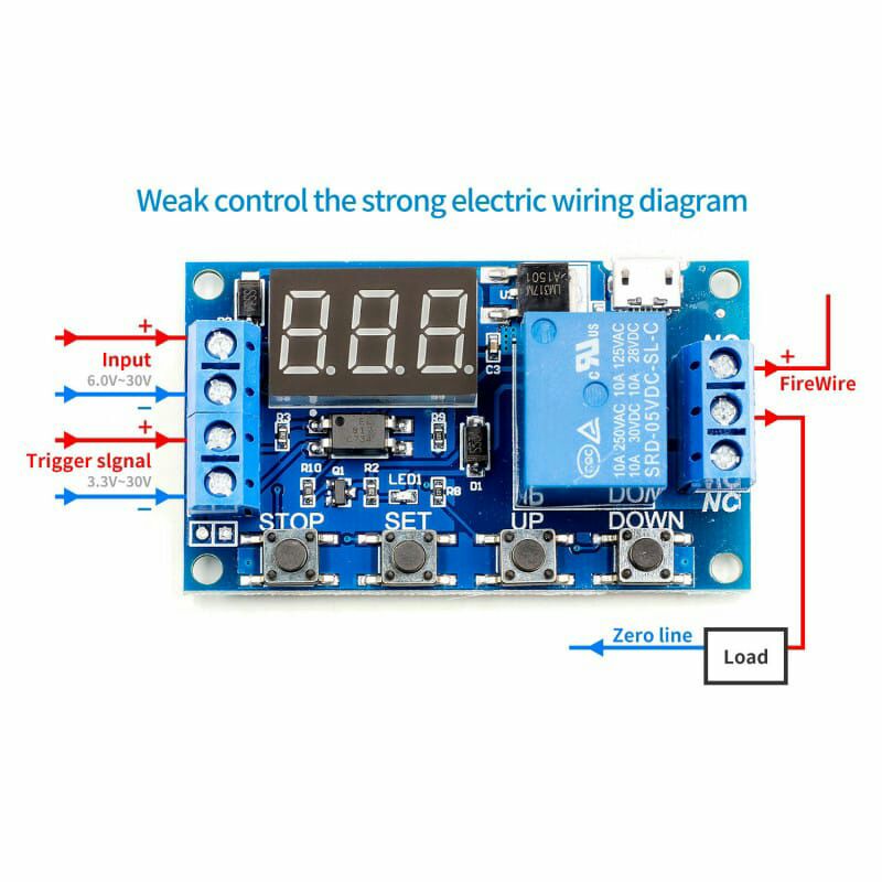 Jual Digital Delay Timer Trigger ON-OFF Relay | Shopee Indonesia