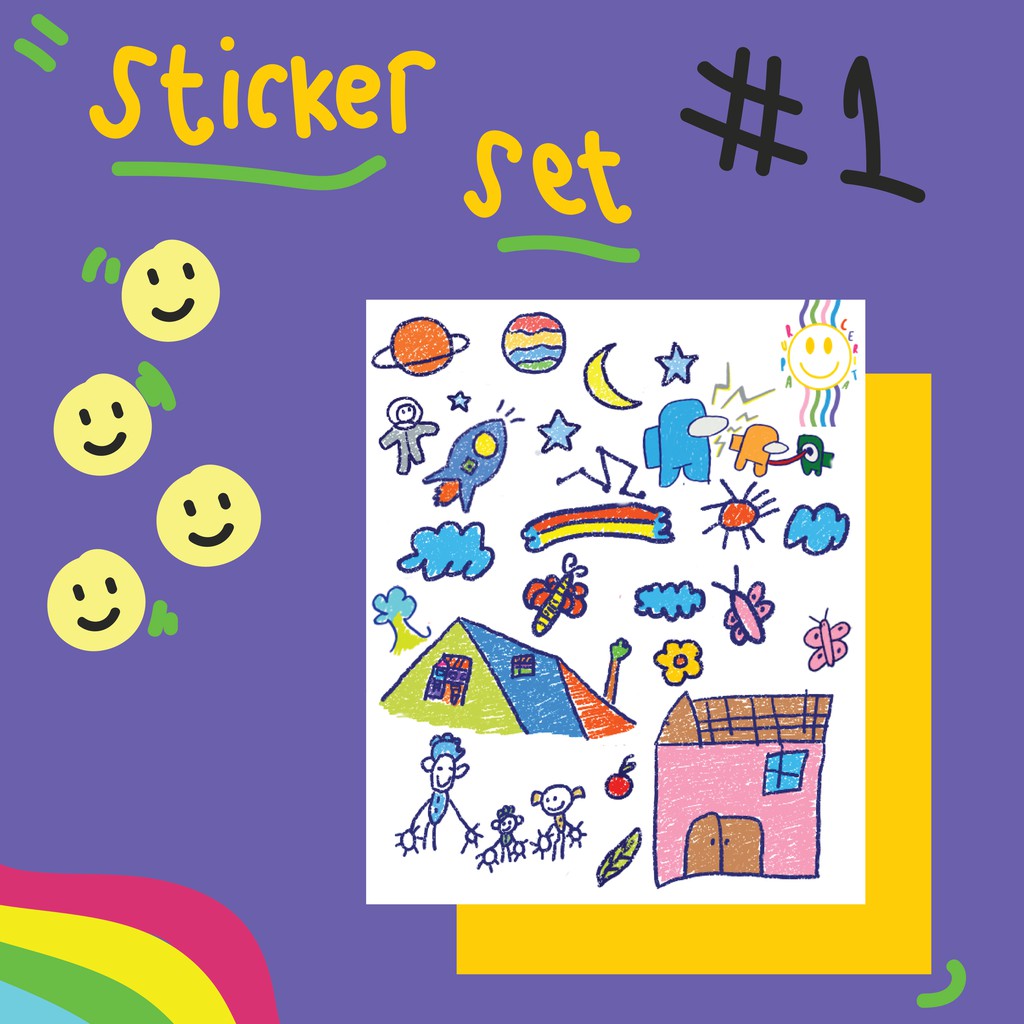 Jual [RUPA DAN CERITA] - Sticker Set #1 | Shopee Indonesia