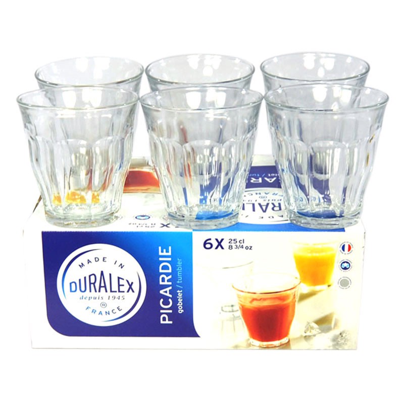 Jual Duralex Picardie Clear Tumbler 25 Cl Gelas Minum 250 Ml 6 Pcs Shopee Indonesia 1820