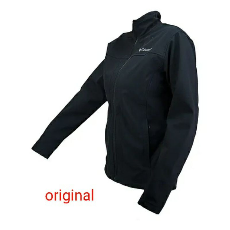 Jacket Columbia Acorn Cottage II Softshell Wanita Femmes Black Hitam